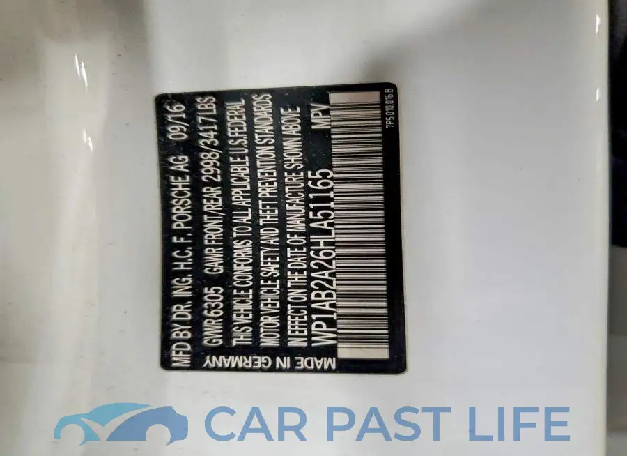 WP1AB2A26HLA51165# 13