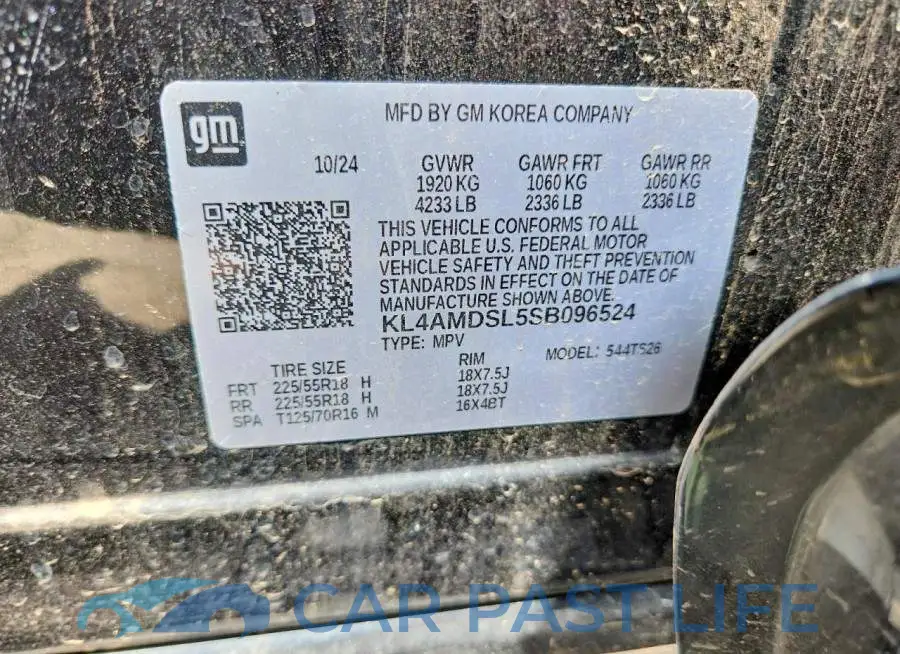 KL4AMDSL5SB096524# 13