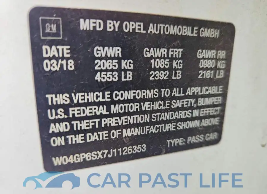 W04GP6SX7J1126353# 13