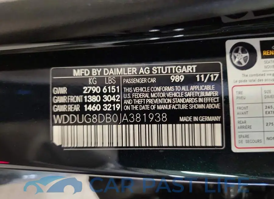 WDDUG8DB0JA381938# 12