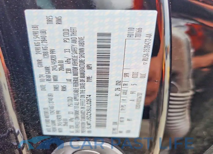 5LMTJ5DZXSUL02674# 14