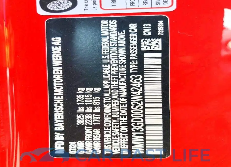 WMW13GD00S2W42463# 13