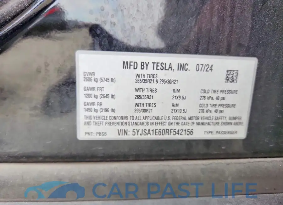5YJSA1E60RF542156# 12