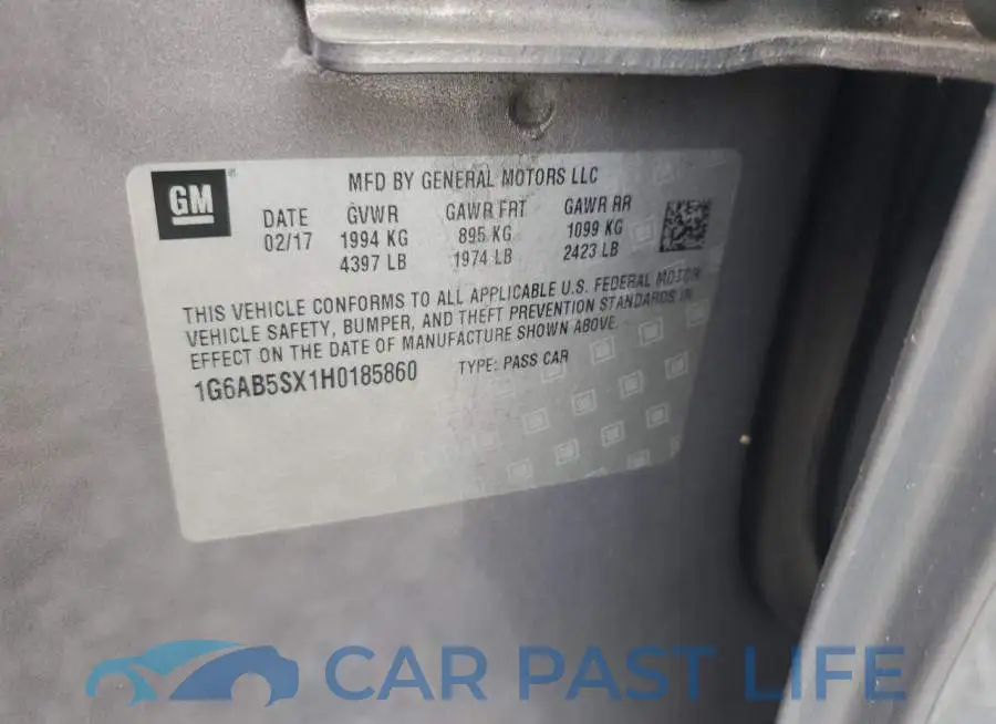 1G6AB5SX1H0185860# 12