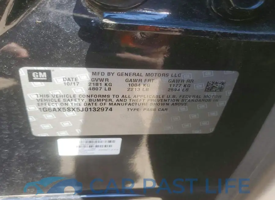 1G6AX5SX5J0132974# 12