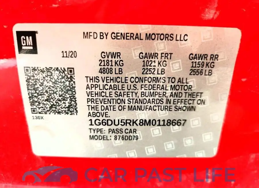 1G6DU5RK8M0118667# 12