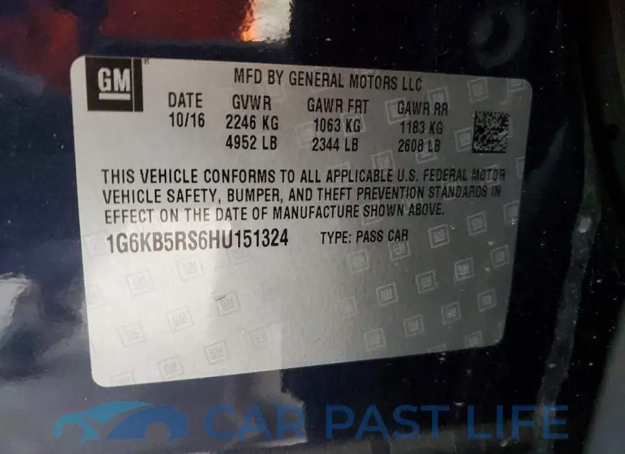 1G6KB5RS6HU151324# 12
