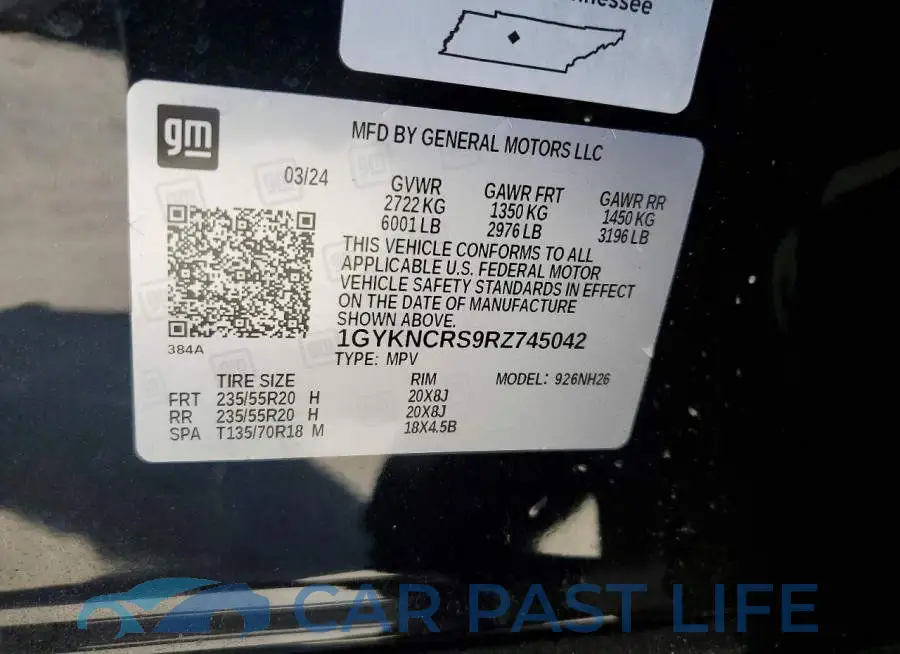 1GYKNCRS9RZ745042# 12