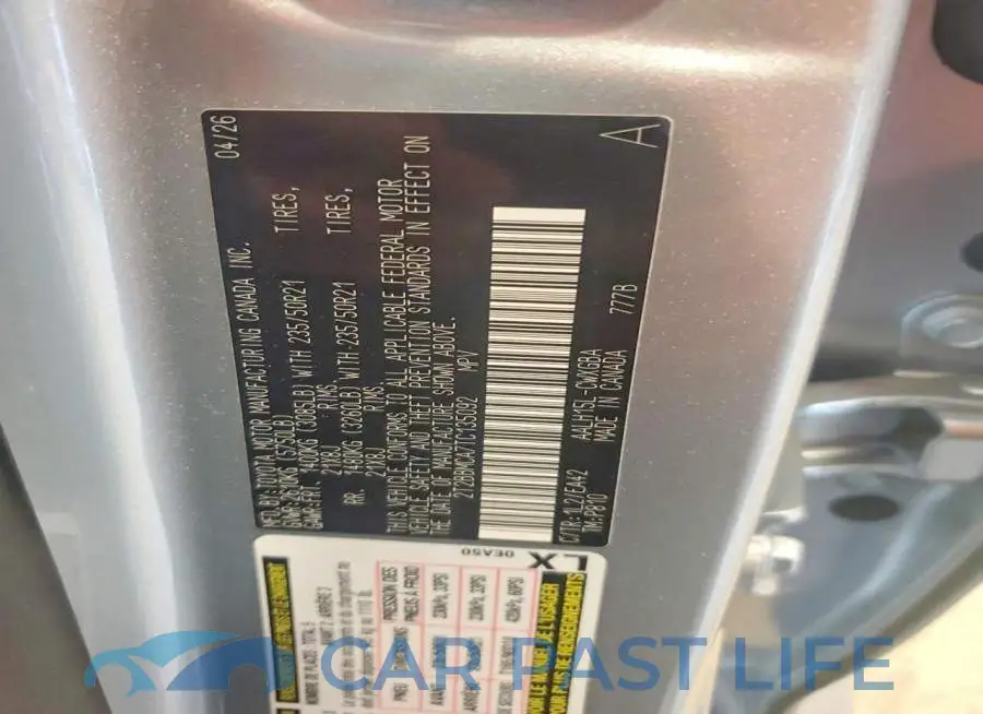 2T2BBMCA7TC135092# 13