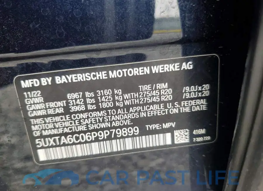 5UXTA6C06P9P79899# 13