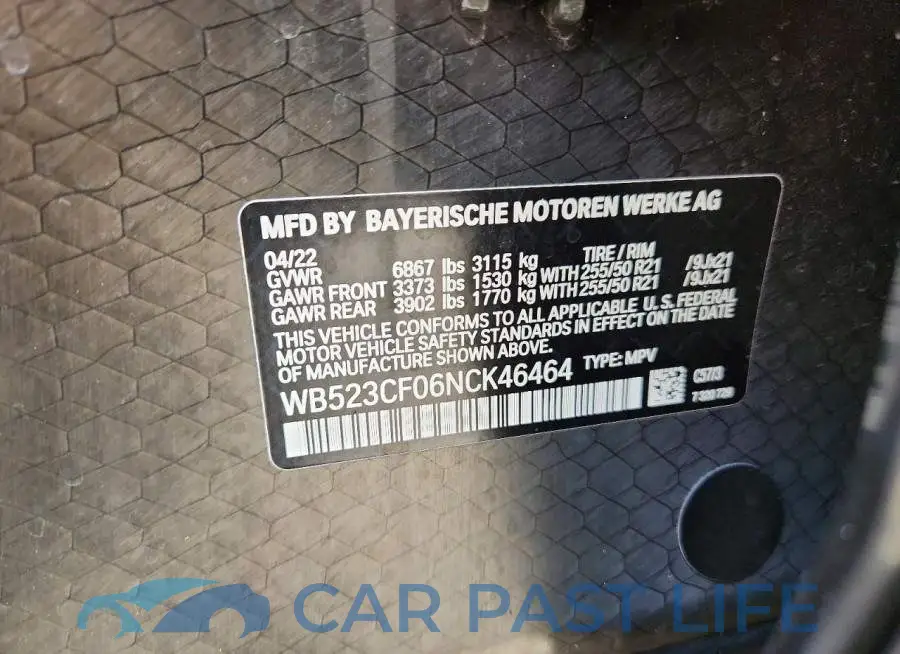 WB523CF06NCK46464# 13