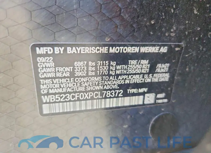 WB523CF0XPCL78372# 13