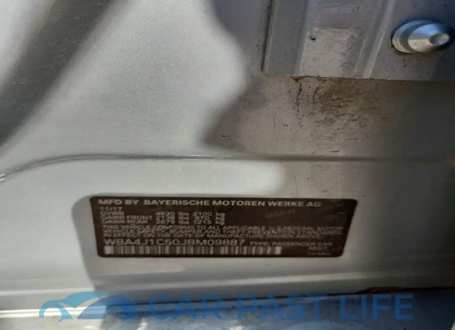 WBA4J1C50JBM09887# 12