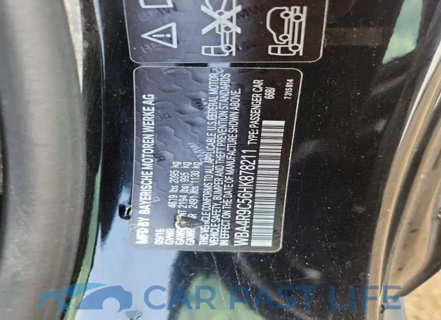 WBA4R9C56HK878211# 12