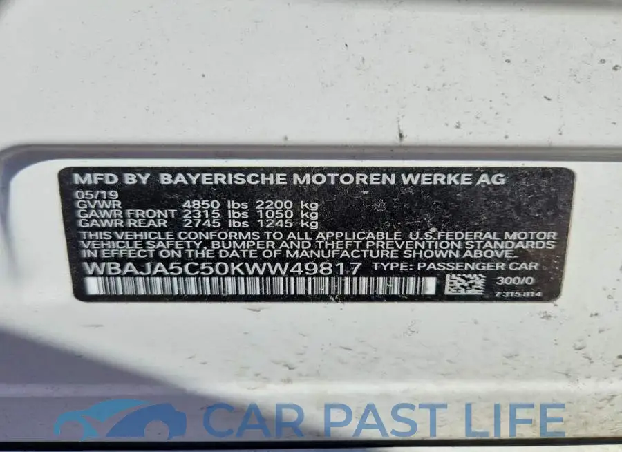 WBAJA5C50KWW49817# 12