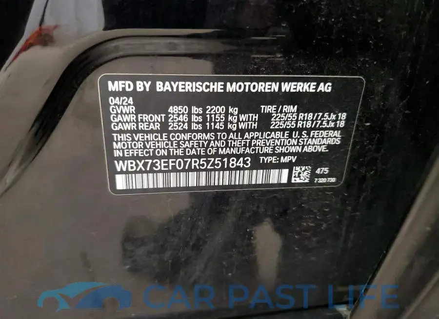WBX73EF07R5Z51843# 13