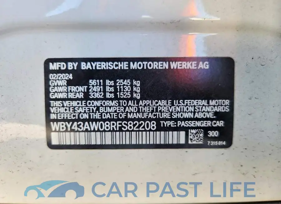 WBY43AW08RFS82208# 12