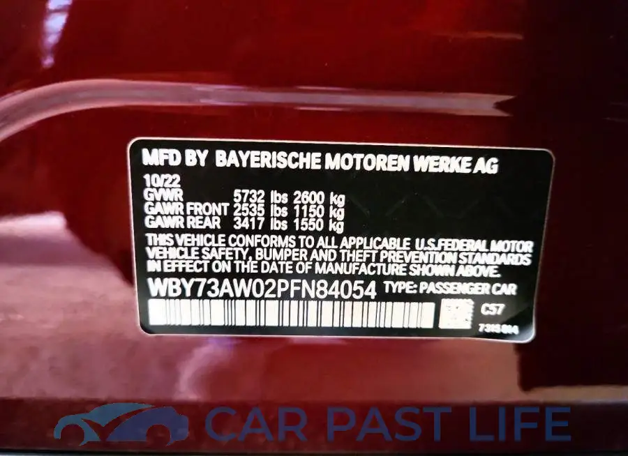 WBY73AW02PFN84054# 13