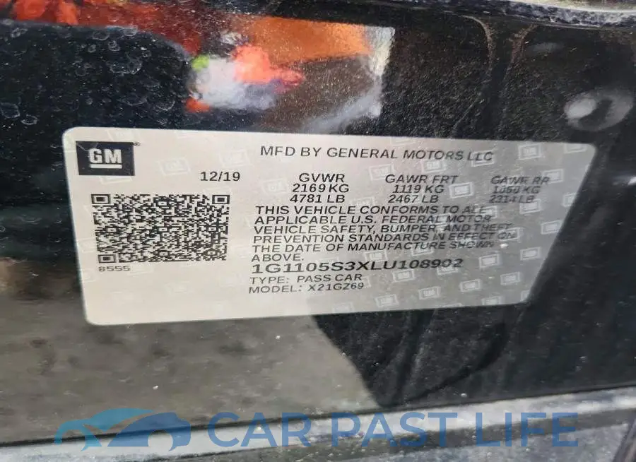 1G1105S3XLU108902# 12