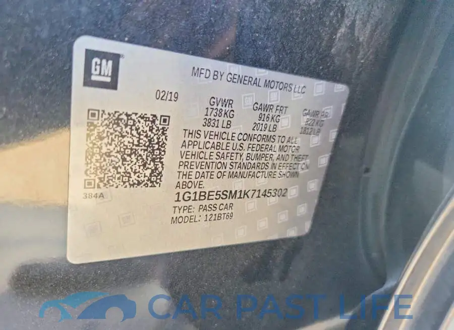 1G1BE5SM1K7145302# 12