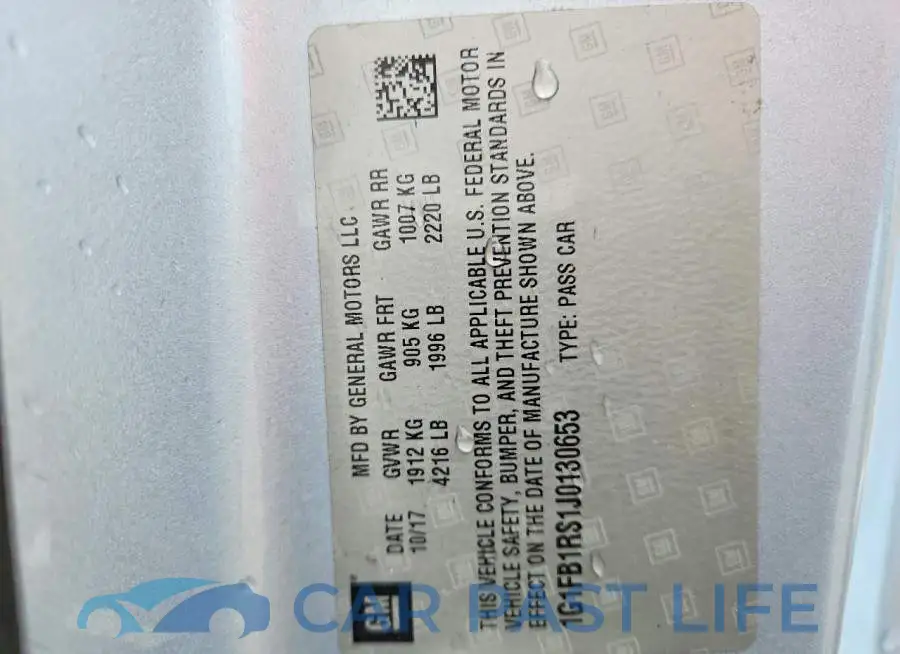 1G1FB1RS1J0130653# 12