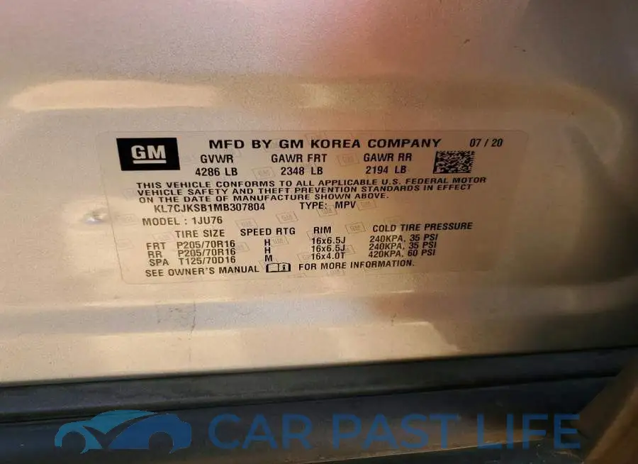 KL7CJKSB1MB307804# 13