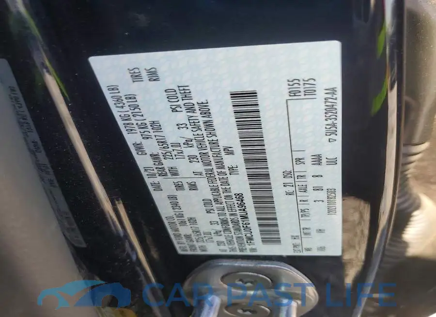 1FMCU0F61MUA96468# 13