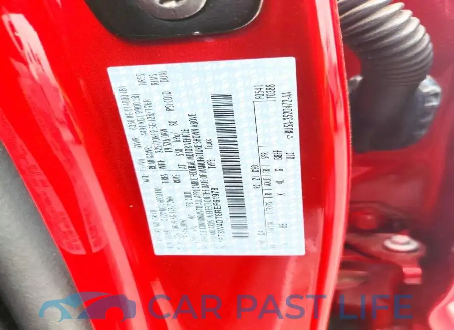 1FT8W4DT8REF61978# 13