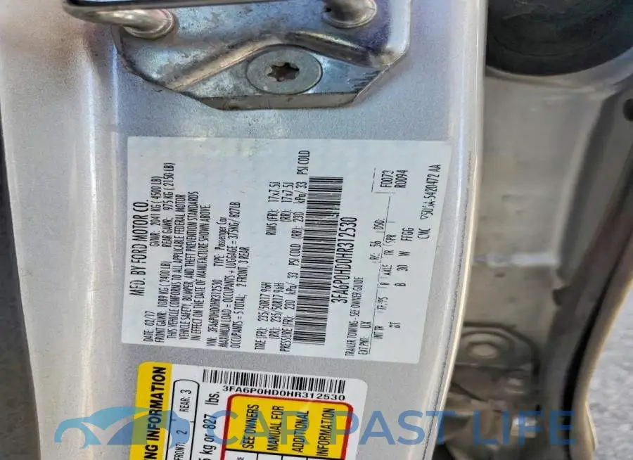 3FA6P0HD0HR312530# 13