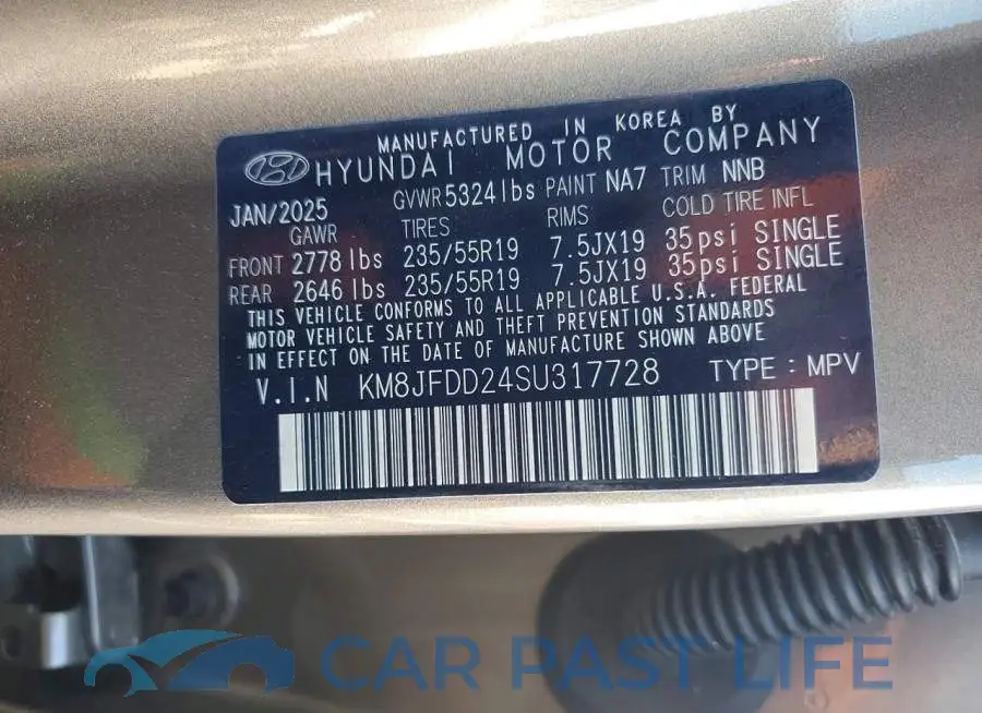 KM8JFDD24SU317728# 14