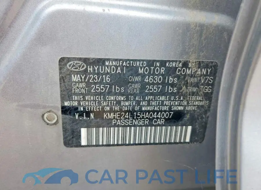 KMHE24L15HA044007# 12