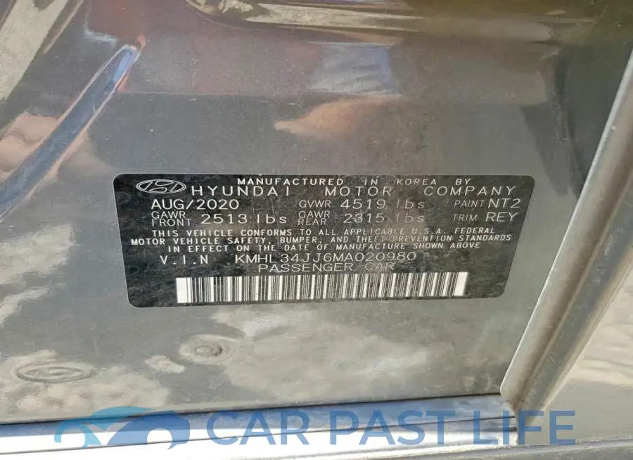 KMHL34JJ6MA020980# 12