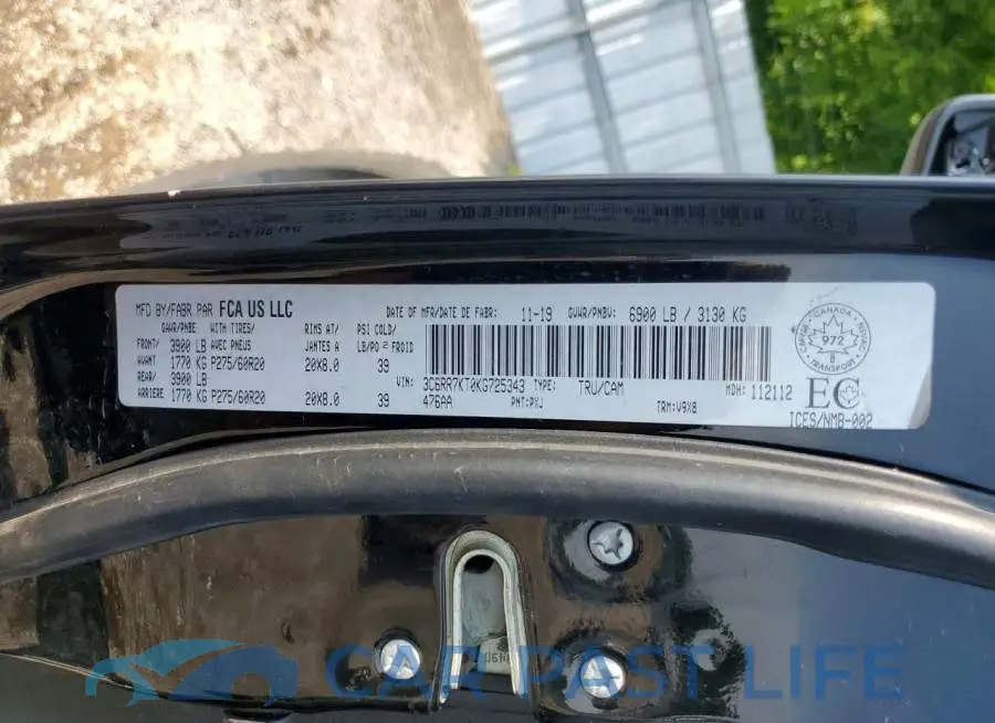 3C6RR7KT0KG725343# 12