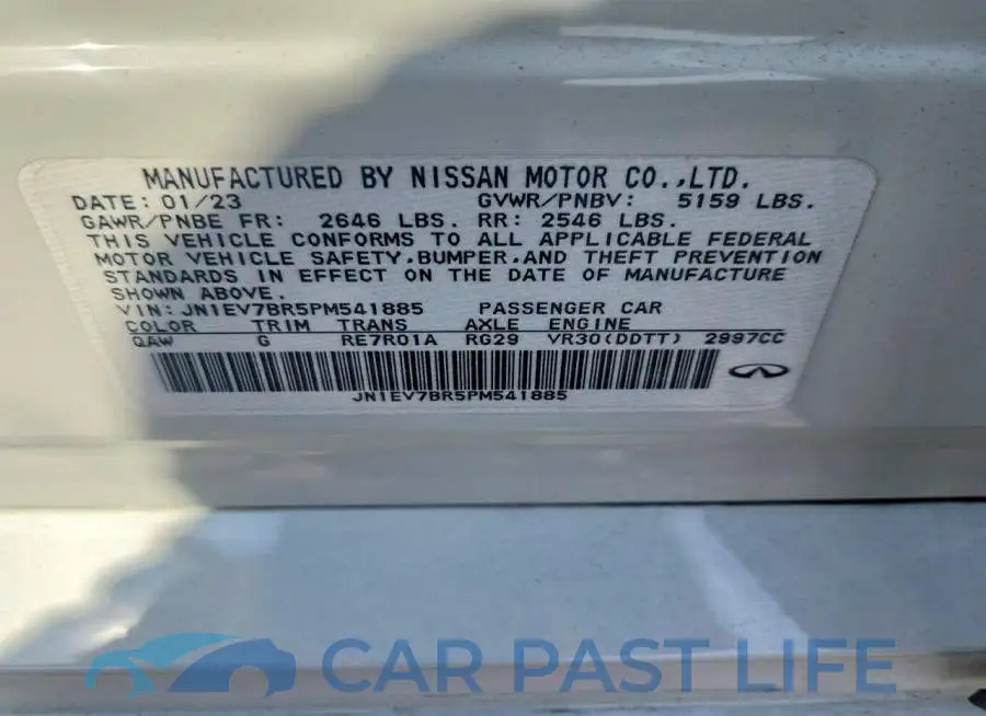 JN1EV7BR5PM541885# 12