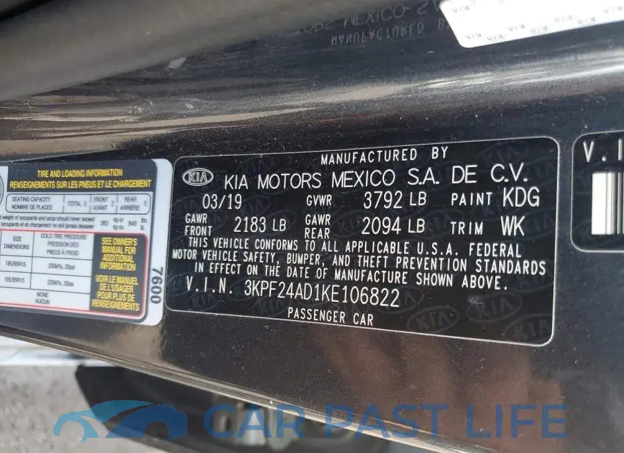 3KPF24AD1KE106822# 12
