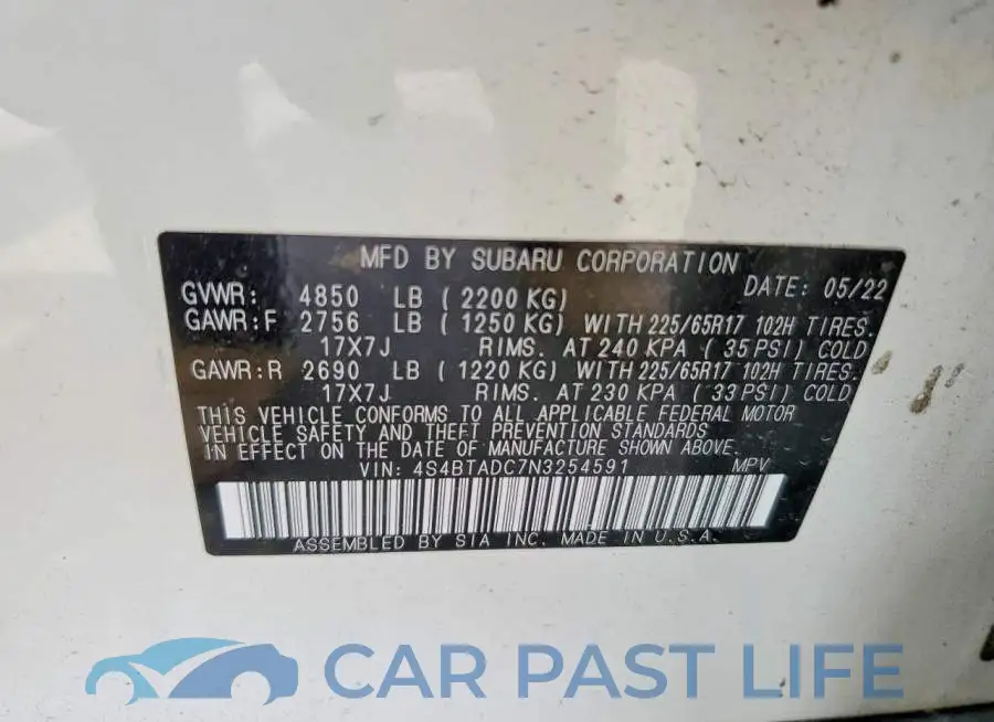 4S4BTADC7N3254591# 13