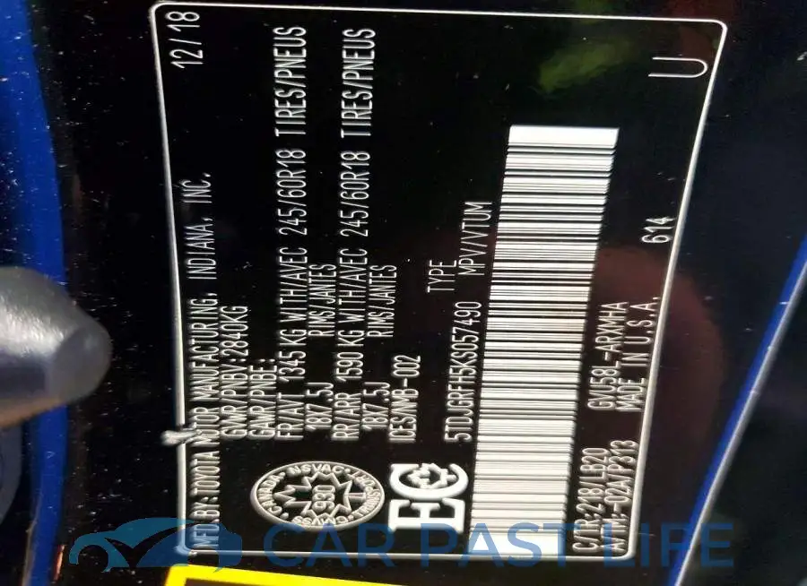 5TDJGRFH5KS057490# 13