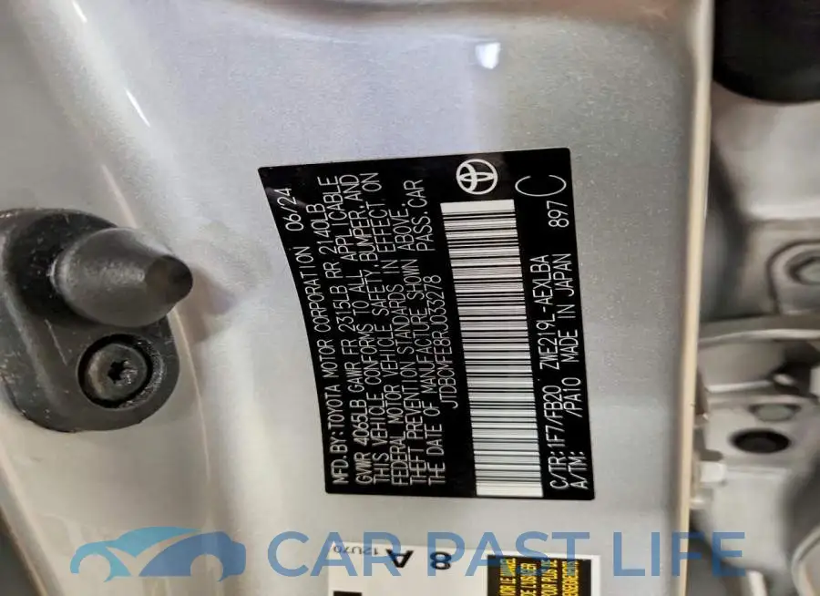 JTDBCMFE8RJ033278# 13