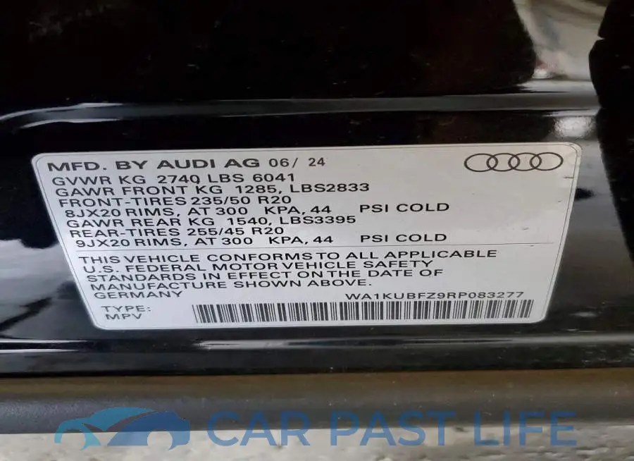 WA1KUBFZ9RP083277# 14