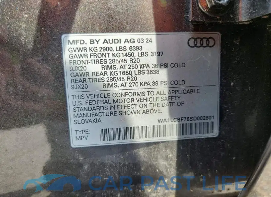 WA1LCBF76SD002801# 14