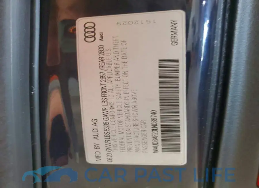 WAUD8AF23LN089740# 12