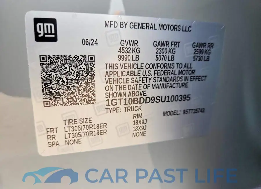 1GT10BDD9SU100395# 12