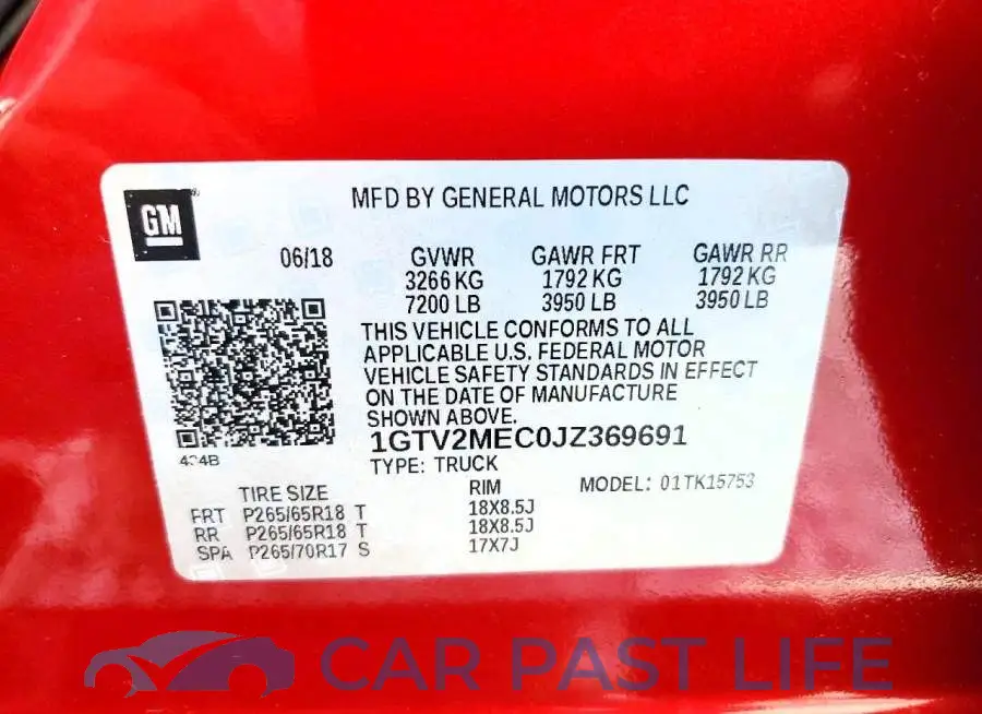 1GTV2MEC0JZ369691# 12