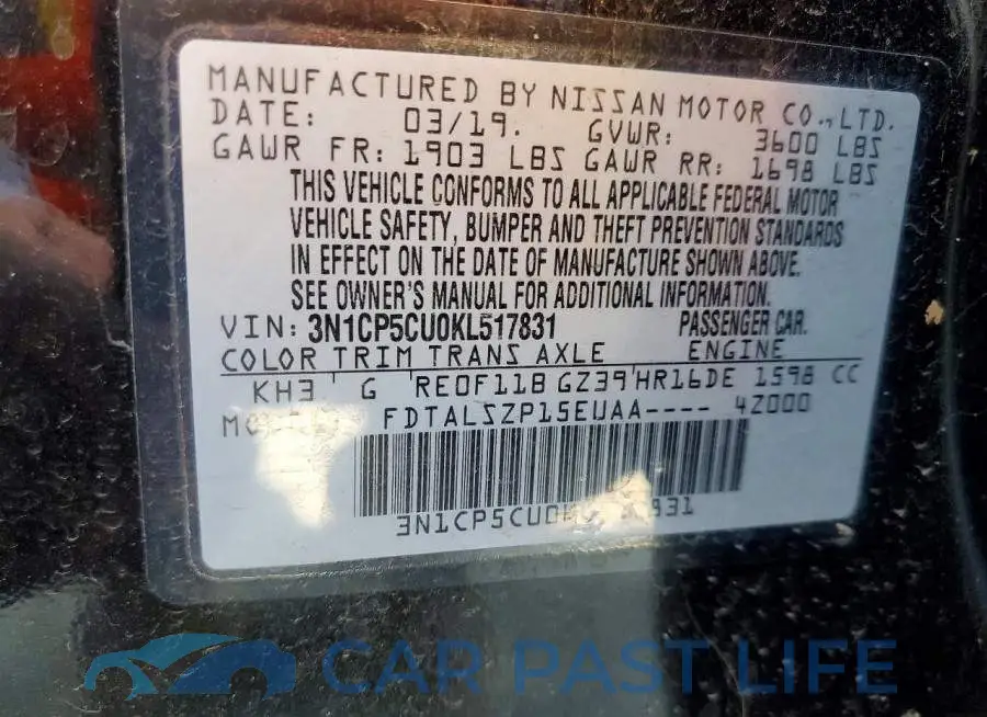 3N1CP5CU0KL517831# 12