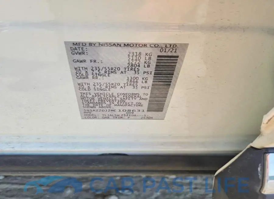 5N1AZ2DJ2MC108631# 13