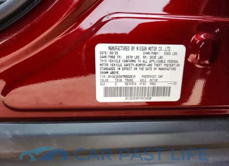 JN1AZ2EB9TM302628# 12
