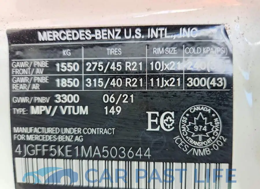 4JGFF5KE1MA503644# 13