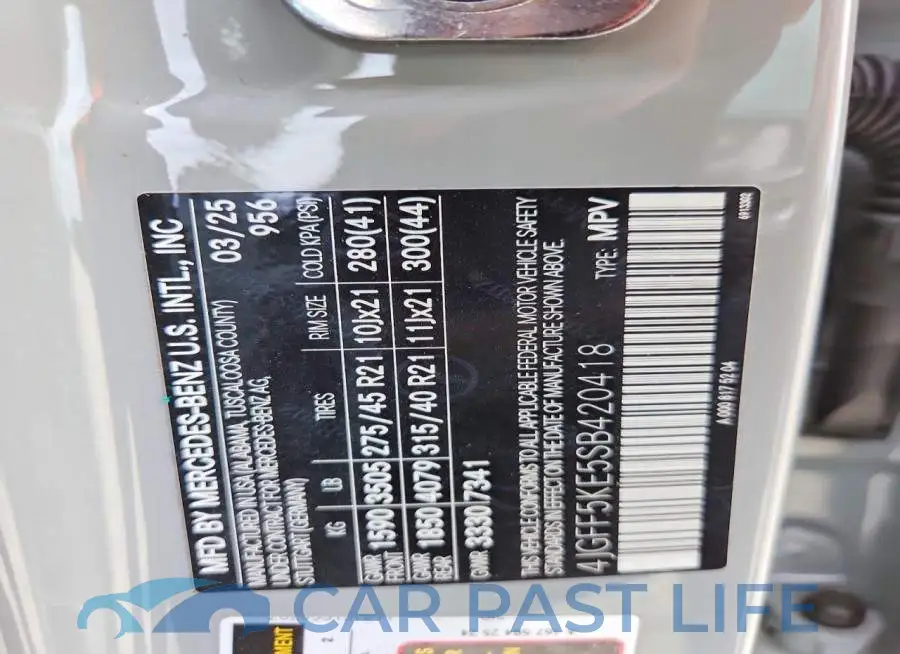 4JGFF5KE5SB420418# 13