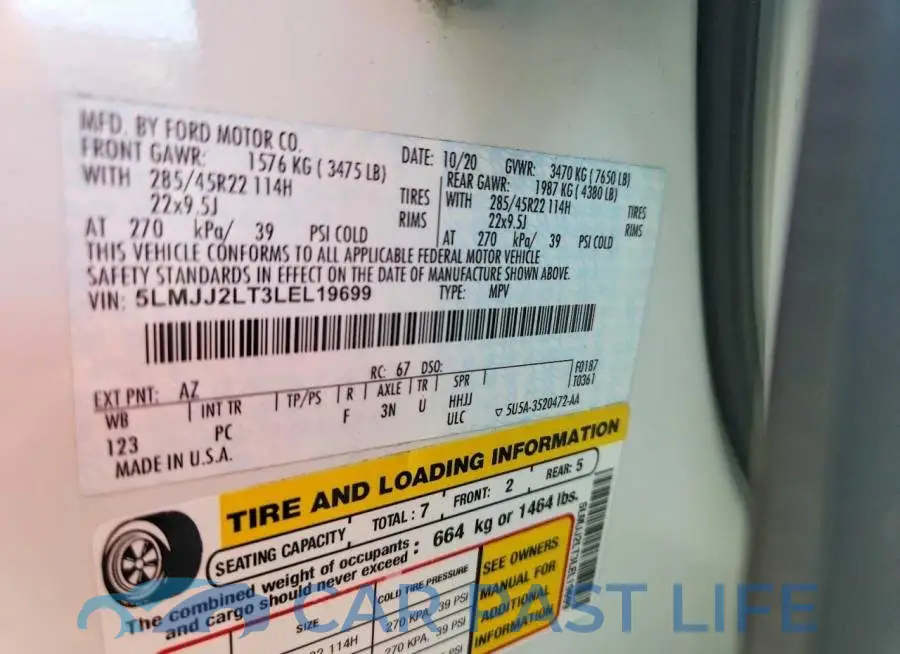 5LMJJ2LT3LEL19699# 14