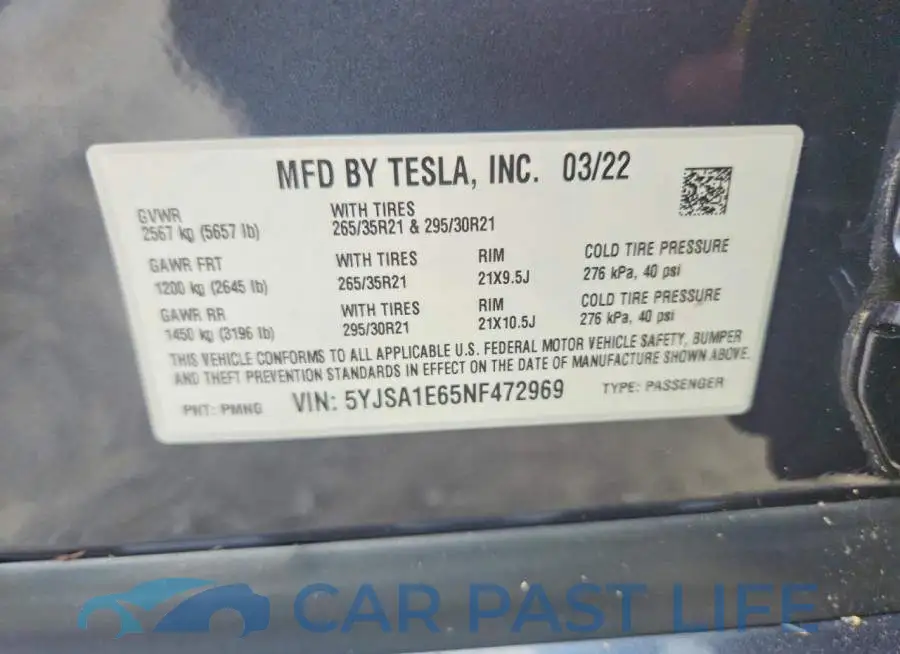 5YJSA1E65NF472969# 12